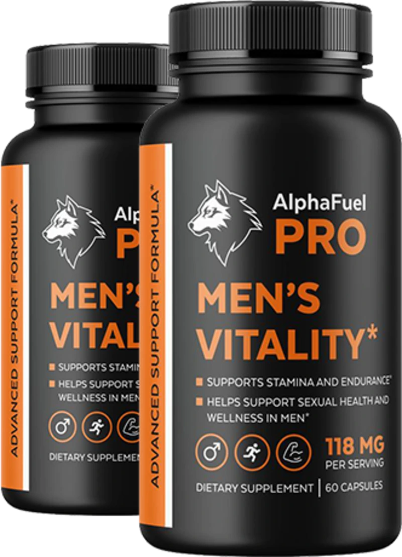 AlphaFuel Pro male enhancement supplement for testosterone, energy, and ED support